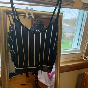 Pinstripe Croptop